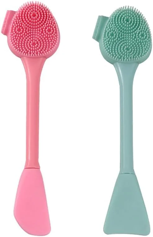 اواسیس گالور برس پاک کننده صورت سیلیکونی انعطاف پذیر 4 در 1، اسکرابر دو طرفه برای لایه برداری و از بین بردن جوش های سرسیاه (2 عدد)