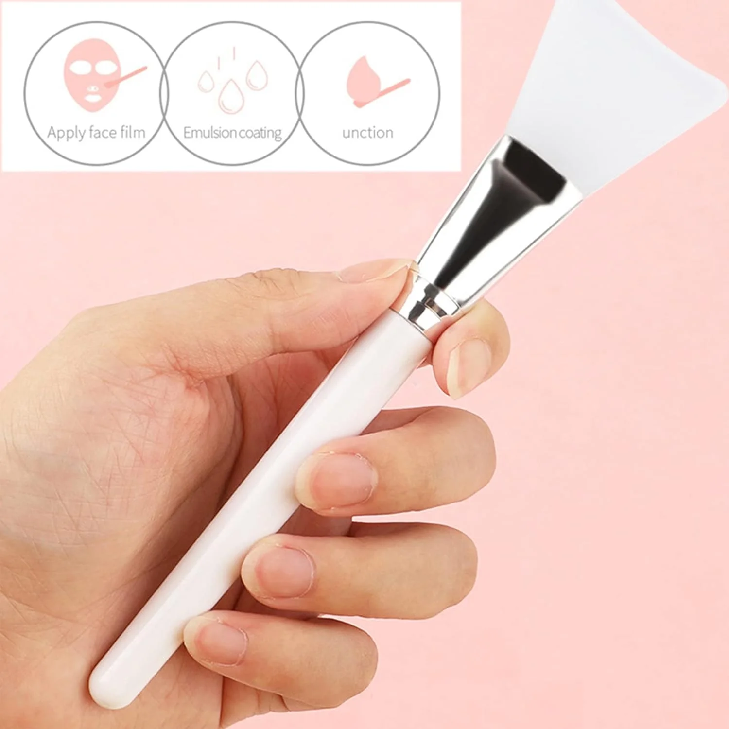 براش ماسک Olakin [بسته 2 عددی]، اپلیکاتور ماسک صورت، براش ماسک صورت سیلیکونی، برای ماسک صورت، ماسک چشم، سرم، ماسک پاک کننده یا مراقبت از پوست DIY