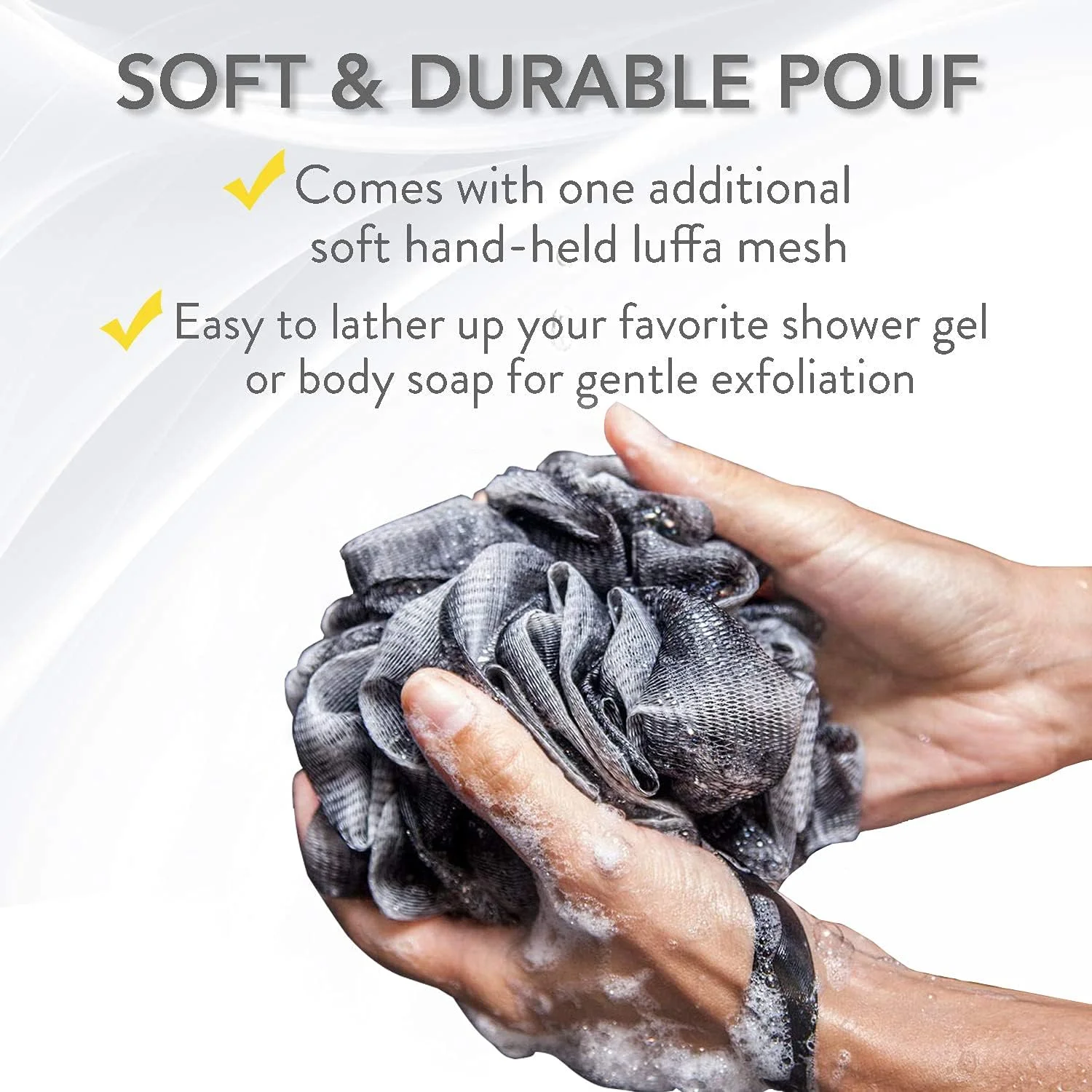 لیف اسفنجی کمر آنجو با زغال بامبو | اسفنج لوفا با دسته بلند برای حمام | اسفنج لوفا لایه بردار برای بدن و کمر لیف اسفنجی کمر آنجو با زغال بامبو | اسفنج لوفا با دسته بلند برای حمام | اسفنج لوفا لایه بردار برای بدن و کمر