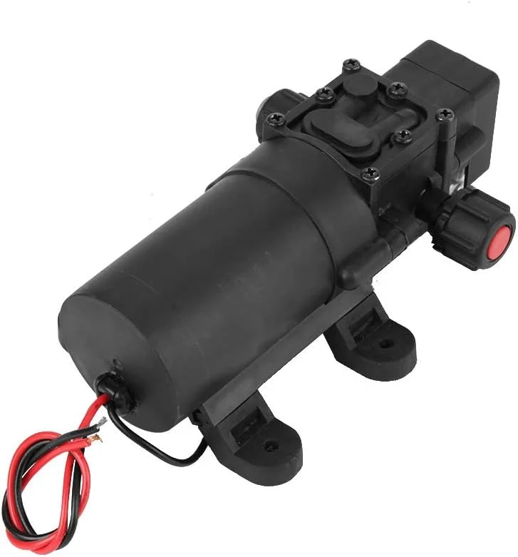پمپ دیافراگمی میکرو TOPINCN، پمپ آب برقی فشار قوی DC 24V 80W 5.5L/MIN، پمپ خود مکش، پمپ دیافراگمی فشار آب با سوئیچ فشار اتوماتیک برای شستشوی خودرو و سمپاشی