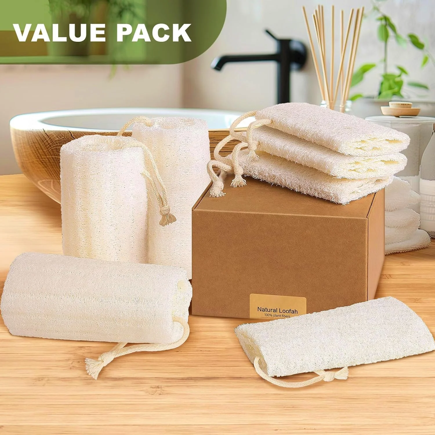 اسفنج لوفا طبیعی یونییکینگ® برای شستشوی بدن، بسته 6 عددی 4 اینچی، لوفای ارگانیک برای لایه برداری و پاکسازی ملایم پوست، ایده آل برای آقایان و بانوان، استفاده در اسپا و حمام اسفنج لوفا طبیعی یونییکینگ® برای شستشوی بدن، بسته 6 عددی 4 اینچی، لوفای ارگانیک برای لایه برداری و پاکسازی ملایم پوست، ایده آل برای آقایان و بانوان، استفاده در اسپا و حمام