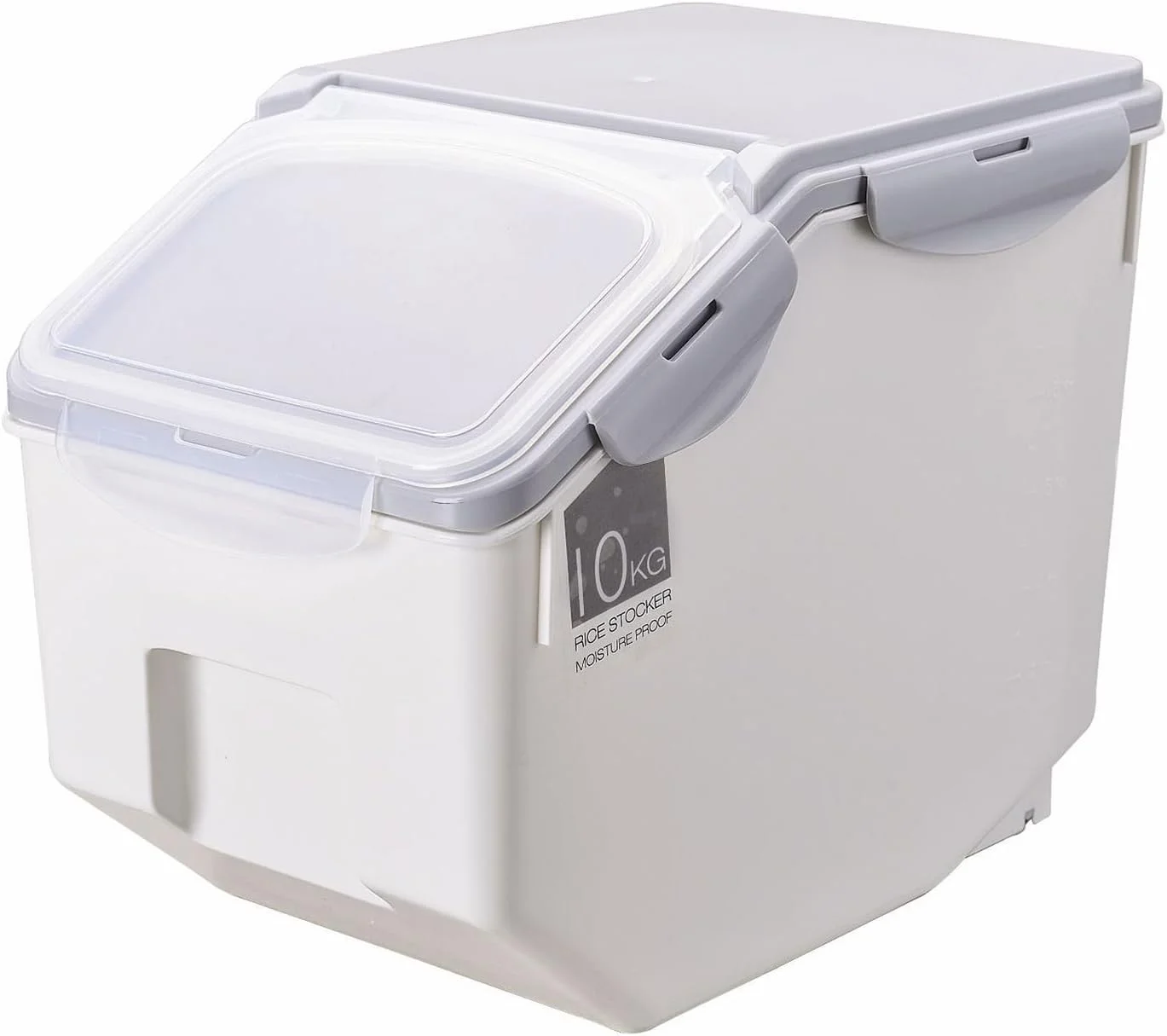 ظرف نگهداری برنج DAYONG، جعبه بزرگ 10 کیلویی برای نگهداری غلات و غذای خشک با چرخ، ظرف نگهداری غذای حیوانات خانگی، ظروف بزرگ درب دار و پیمانه، بدون BPA (A - 10 کیلوگرم) ظرف نگهداری برنج DAYONG، جعبه بزرگ 10 کیلویی برای نگهداری غلات و غذای خشک با چرخ، ظرف نگهداری غذای حیوانات خانگی، ظروف بزرگ درب دار و پیمانه، بدون BPA (A - 10 کیلوگرم)