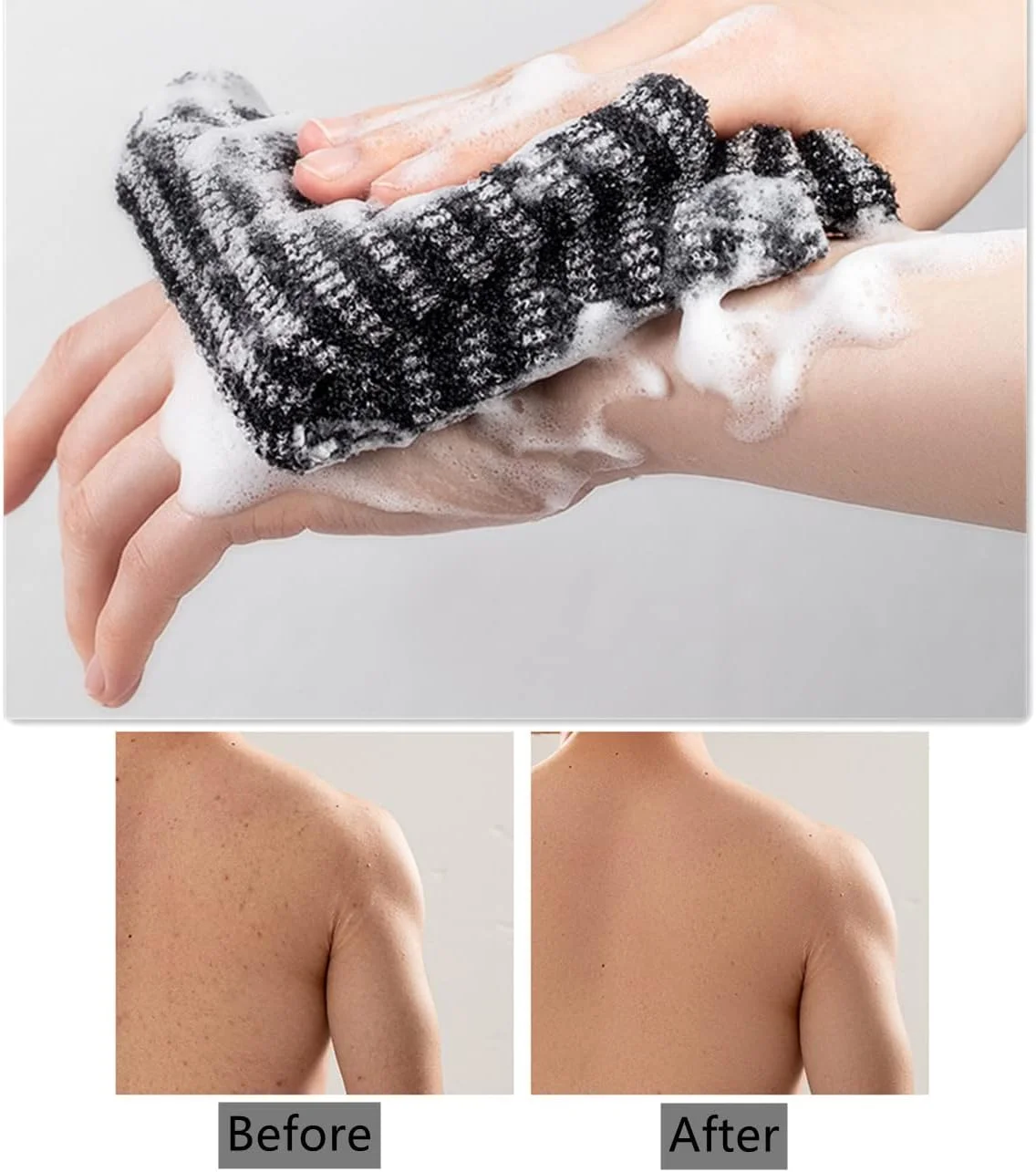 لیف لایه بردار پشت بدن ME HOME، حوله لایه بردار کره ای برای حمام، لیف شستشوی پشت برای مردان و زنان، لوفا لایه بردار بدن لیف لایه بردار پشت بدن ME HOME، حوله لایه بردار کره ای برای حمام، لیف شستشوی پشت برای مردان و زنان، لوفا لایه بردار بدن