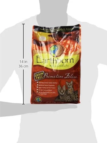 غذای خشک گربه بالغ هالیستیک Earthborn مدل PRIMITIVE FELINE وزن 2.73 کیلوگرم غذای خشک گربه بالغ هالیستیک Earthborn مدل PRIMITIVE FELINE وزن 2.73 کیلوگرم