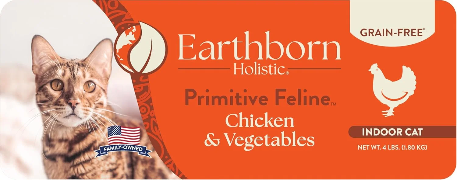 غذای خشک گربه بالغ هالیستیک Earthborn مدل PRIMITIVE FELINE وزن 2.73 کیلوگرم غذای خشک گربه بالغ هالیستیک Earthborn مدل PRIMITIVE FELINE وزن 2.73 کیلوگرم