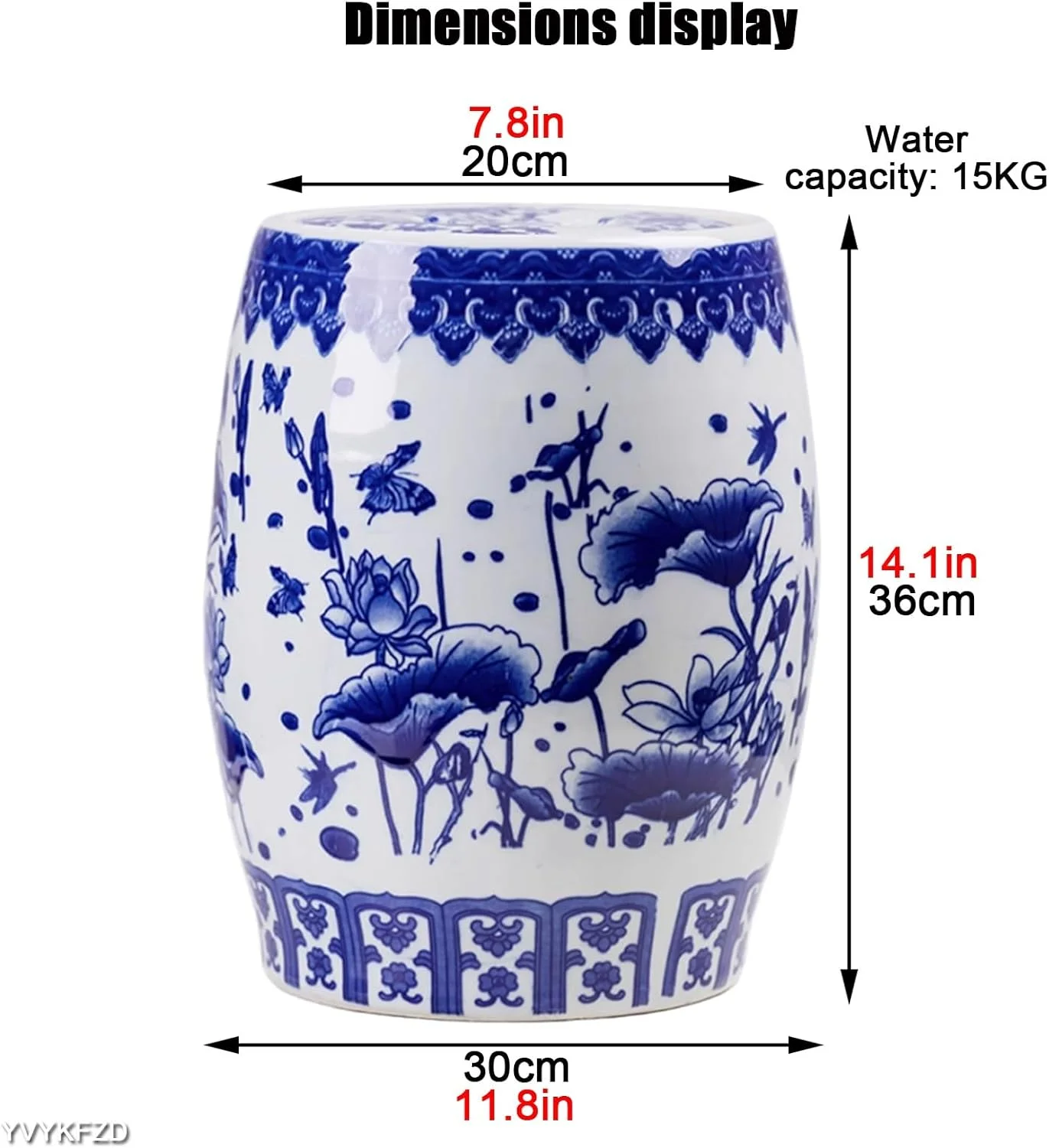 ظرف برنج سرامیکی، ظرف نگهداری مواد غذایی درب دار، استوانه برنج سرامیکی، جعبه نگهداری برنج چینی، شیشه نگهداری مواد غذایی، برای آرد، شکر، محصولات پخته شده (15 کیلوگرم E) ظرف برنج سرامیکی، ظرف نگهداری مواد غذایی درب دار، استوانه برنج سرامیکی، جعبه نگهداری برنج چینی، شیشه نگهداری مواد غذایی، برای آرد، شکر، محصولات پخته شده (15 کیلوگرم E)