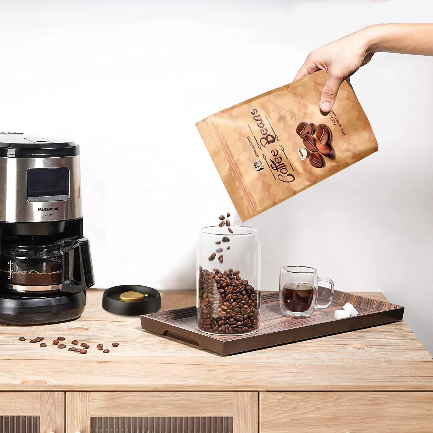 ظروف شیشه ای قهوه، ظروف شیشه ای بوروسیلیکاتی 1200 میلی لیتری/40 اونسی قهوه با درب های محکم - ظروف نگهداری مواد غذایی برای دانه های قهوه، چای، شکر، برنج ظروف شیشه ای قهوه، ظروف شیشه ای بوروسیلیکاتی 1200 میلی لیتری/40 اونسی قهوه با درب های محکم - ظروف نگهداری مواد غذایی برای دانه های قهوه، چای، شکر، برنج