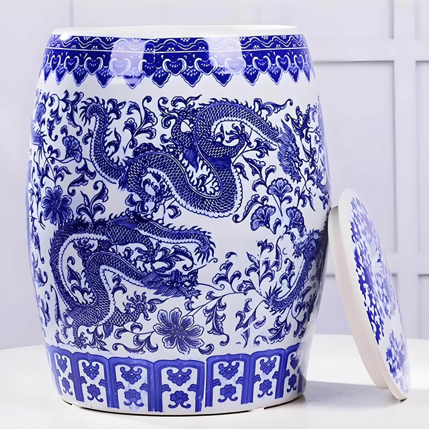 ظرف برنج سرامیکی، ظرف نگهداری مواد غذایی درب دار، استوانه برنج سرامیکی، جعبه نگهداری برنج چینی، شیشه نگهداری مواد غذایی، برای آرد، شکر، محصولات پخته شده (15 کیلوگرم E) ظرف برنج سرامیکی، ظرف نگهداری مواد غذایی درب دار، استوانه برنج سرامیکی، جعبه نگهداری برنج چینی، شیشه نگهداری مواد غذایی، برای آرد، شکر، محصولات پخته شده (15 کیلوگرم E)