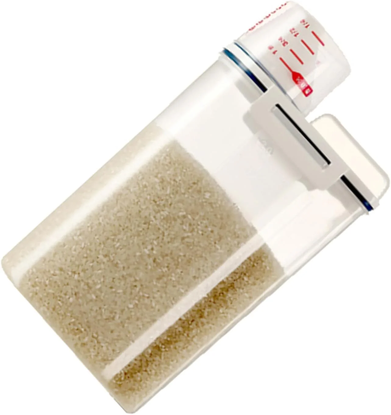 ست ۴ عددی ظروف نگهداری غلات و مواد غذایی خشک با پیمانه اندازه گیری، سازمان دهنده پلاستیکی آشپزخانه، جعبه نگهداری مواد غذایی شفاف برای آرد، شکر، برنج | ظروف با درب های قفل دار ست ۴ عددی ظروف نگهداری غلات و مواد غذایی خشک با پیمانه اندازه گیری، سازمان دهنده پلاستیکی آشپزخانه، جعبه نگهداری مواد غذایی شفاف برای آرد، شکر، برنج | ظروف با درب های قفل دار