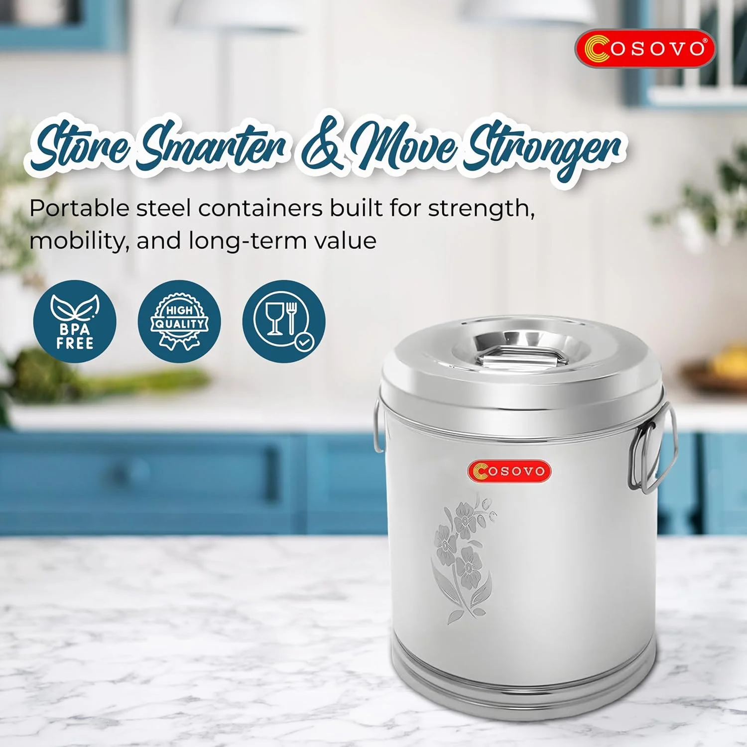 ظرف استیل ضد زنگ کوزوو | کوتی برای نگهداری | جعبه نگهداری درام | ظرف نگهداری برنج 10 کیلوگرمی | ظرف بزرگ آرد برنج آشپزخانه با دسته (10-25 کیلوگرم) ظرف استیل ضد زنگ کوزوو | کوتی برای نگهداری | جعبه نگهداری درام | ظرف نگهداری برنج 10 کیلوگرمی | ظرف بزرگ آرد برنج آشپزخانه با دسته (10-25 کیلوگرم)