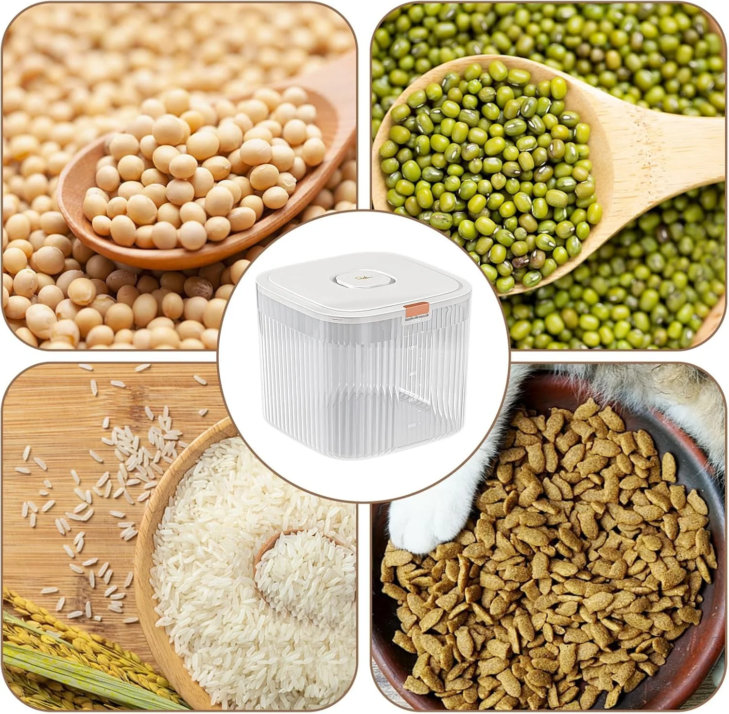 ظروف نگهداری آرد، ظرف نگهداری برنج درب دار، ظرف بزرگ و هواگیر برای نگهداری مواد غذایی خشک، دستگاه پخش کننده غلات آشپزخانه، ظروف مخصوص غلات، برنج، پاستا و مواد غذایی خشک ظروف نگهداری آرد، ظرف نگهداری برنج درب دار، ظرف بزرگ و هواگیر برای نگهداری مواد غذایی خشک، دستگاه پخش کننده غلات آشپزخانه، ظروف مخصوص غلات، برنج، پاستا و مواد غذایی خشک