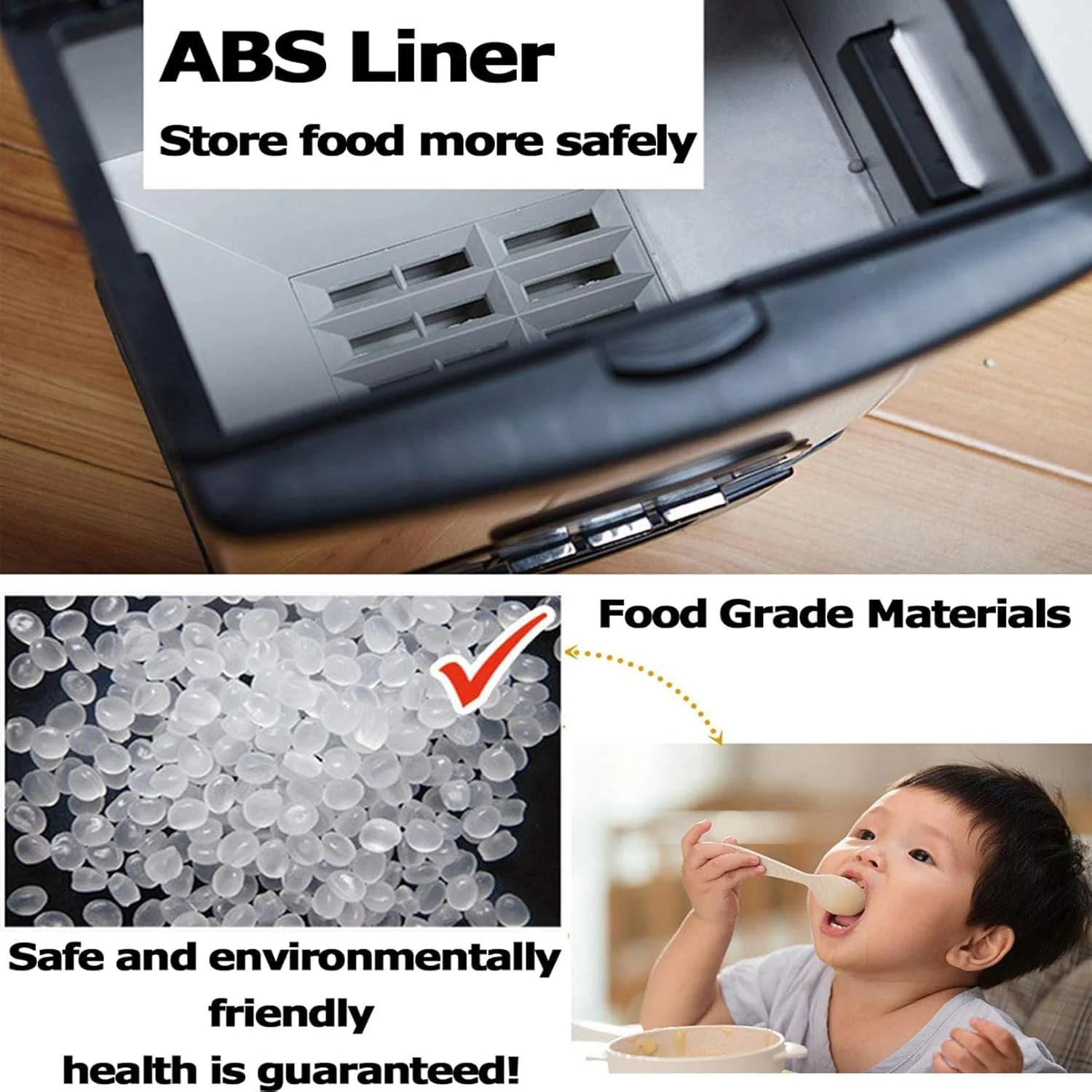 ظرف غلات 10 کیلوگرمی COYEUX، ظرف نگهداری برنج استیل ضد زنگ، پخش کننده مواد غذایی با اندازه گیری خودکار، برای تازه نگه داشتن مواد غذایی، برای حبوبات و برنج یا غلات ظرف غلات 10 کیلوگرمی COYEUX، ظرف نگهداری برنج استیل ضد زنگ، پخش کننده مواد غذایی با اندازه گیری خودکار، برای تازه نگه داشتن مواد غذایی، برای حبوبات و برنج یا غلات