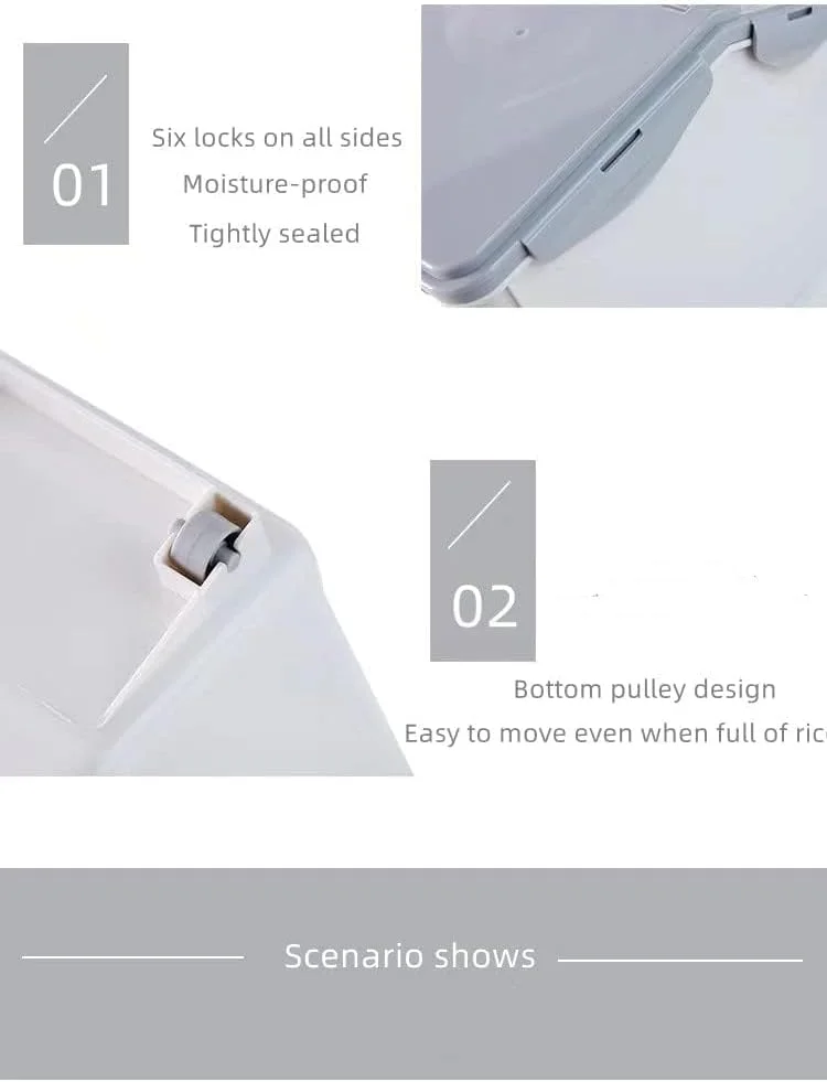 ظروف نگهداری مواد غذایی فوق العاده بزرگ 15 کیلویی، سطل برنج، ظروف ذخیره سازی مواد غذایی با درب و پیمانه، ظروف نگهداری مواد غذایی آشپزخانه ضد هوا برای نگهداری مواد غذایی خشک، ظرف نگهداری مواد غذایی 9 کیلویی ظروف نگهداری مواد غذایی فوق العاده بزرگ 15 کیلویی، سطل برنج، ظروف ذخیره سازی مواد غذایی با درب و پیمانه، ظروف نگهداری مواد غذایی آشپزخانه ضد هوا برای نگهداری مواد غذایی خشک، ظرف نگهداری مواد غذایی 9 کیلویی