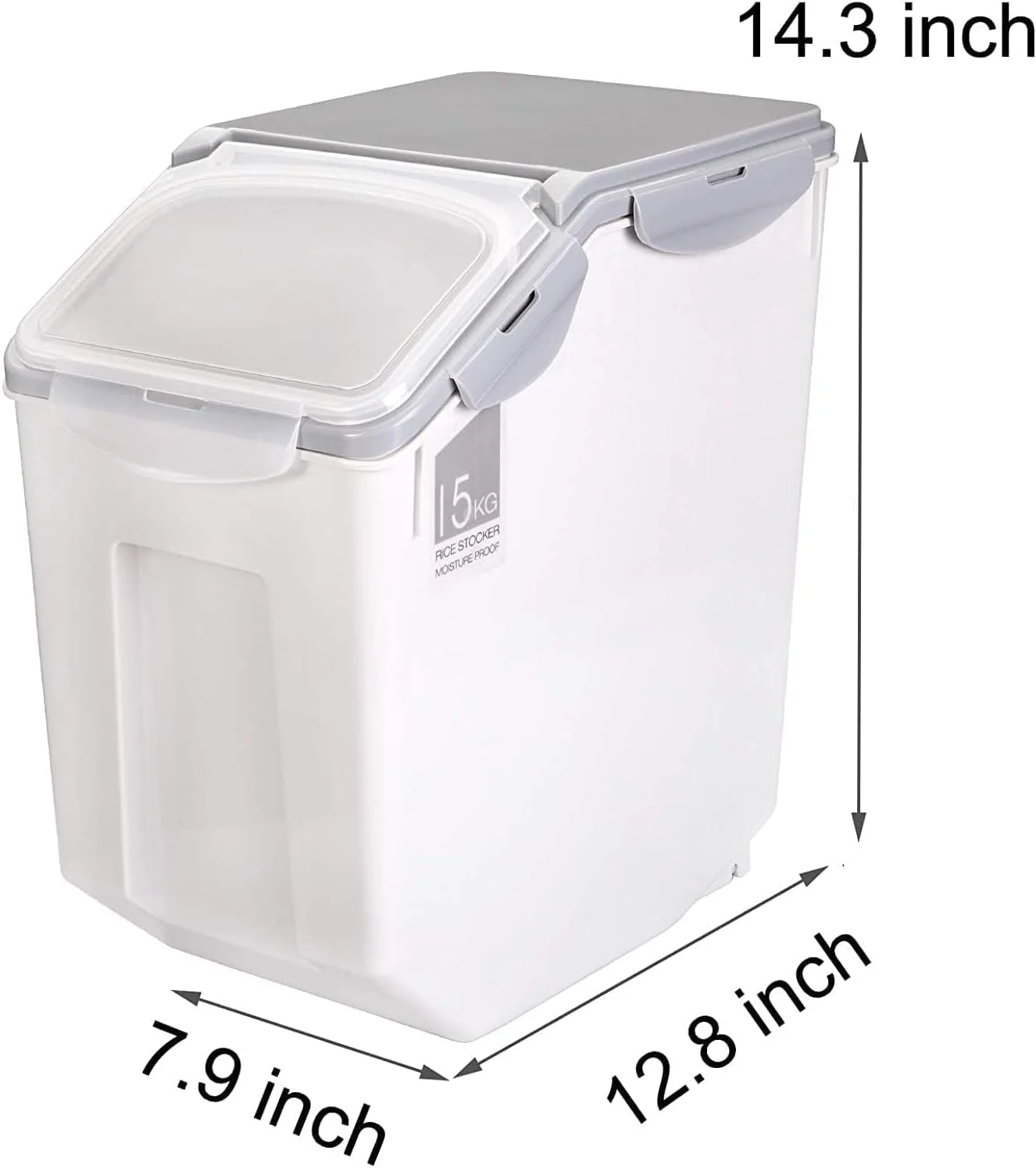 ظروف نگهداری مواد غذایی فوق العاده بزرگ 15 کیلویی، سطل برنج، ظروف ذخیره سازی مواد غذایی با درب و پیمانه، ظروف نگهداری مواد غذایی آشپزخانه ضد هوا برای نگهداری مواد غذایی خشک، ظرف نگهداری مواد غذایی 9 کیلویی ظروف نگهداری مواد غذایی فوق العاده بزرگ 15 کیلویی، سطل برنج، ظروف ذخیره سازی مواد غذایی با درب و پیمانه، ظروف نگهداری مواد غذایی آشپزخانه ضد هوا برای نگهداری مواد غذایی خشک، ظرف نگهداری مواد غذایی 9 کیلویی