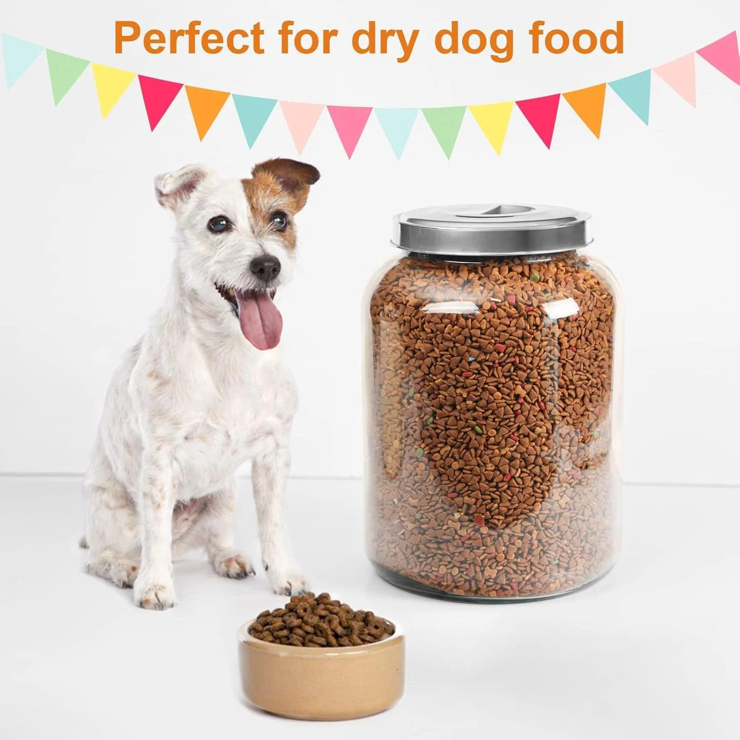 Daitouge Large Glass Jars with Lids, 5.5 Gallon (21000 ML) Glass Canisters - Super Wide Mouth Glass Jar Heavy Duty Glass Storage Jars with Lid for Storing Flour, Rice, Set of 1 Daitouge Large Glass Jars with Lids, 5.5 Gallon (21000 ML) Glass Canisters - Super Wide Mouth Glass Jar Heavy Duty Glass Storage Jars with Lid for Storing Flour, Rice, Set of 1