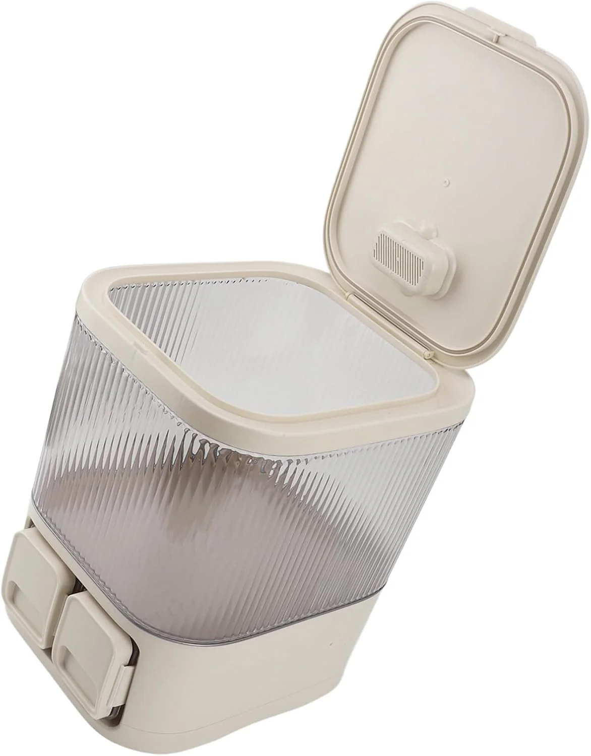 ظرف نگهداری برنج با ظرفیت بالا، ضد رطوبت و ضد نشت، از جنس پلاستیک، مناسب برای نگهداری آرد، دارای پیمانه، مناسب آشپزخانه (Nikourpir-12) ظرف نگهداری برنج با ظرفیت بالا، ضد رطوبت و ضد نشت، از جنس پلاستیک، مناسب برای نگهداری آرد، دارای پیمانه، مناسب آشپزخانه (Nikourpir-12)