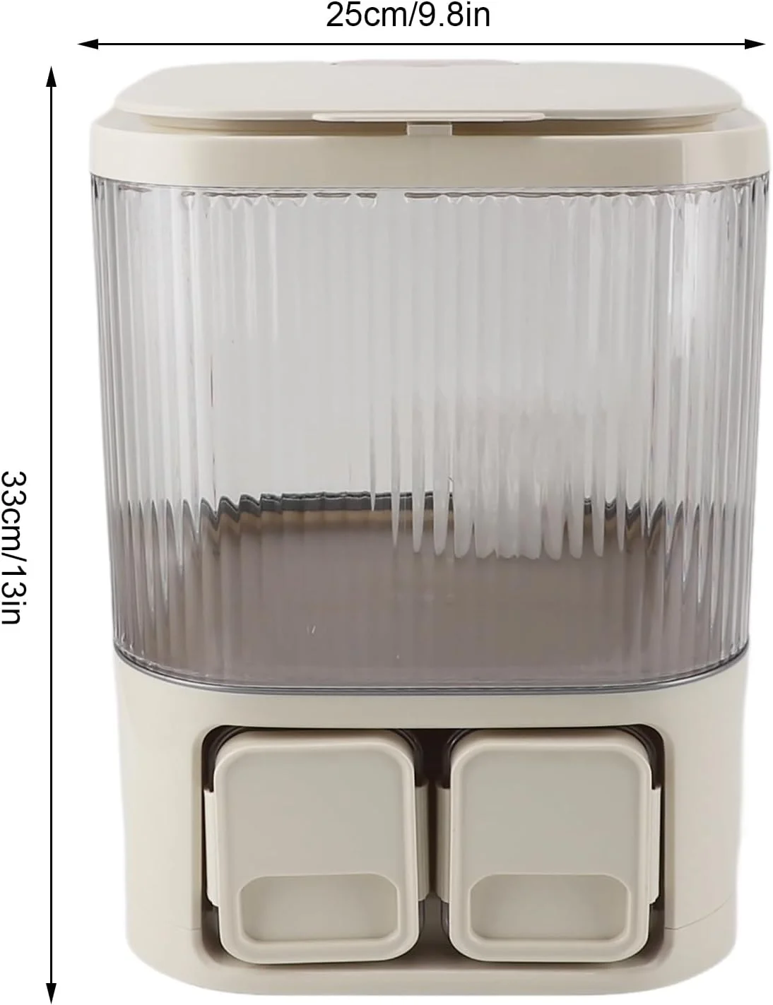 ظرف نگهداری برنج با ظرفیت بالا، ضد رطوبت و ضد نشت، از جنس پلاستیک، مناسب برای نگهداری آرد، دارای پیمانه، مناسب آشپزخانه (Nikourpir-12) ظرف نگهداری برنج با ظرفیت بالا، ضد رطوبت و ضد نشت، از جنس پلاستیک، مناسب برای نگهداری آرد، دارای پیمانه، مناسب آشپزخانه (Nikourpir-12)