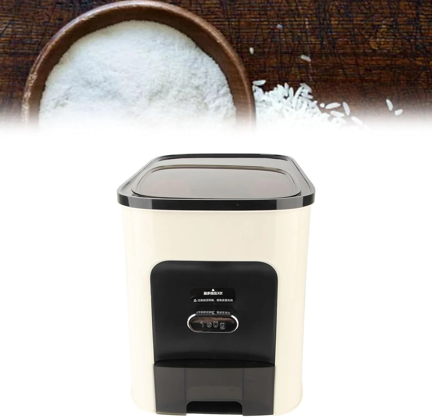 ظرف برنج آشپزخانه، سطل نگهداری مواد غذایی با درب پلمپ کارآمد، بادوام، چند منظوره، ظاهر نفیس، مناسب برای آشپزخانه های خانگی و تجاری (Nikouw5ee20e-12) ظرف برنج آشپزخانه، سطل نگهداری مواد غذایی با درب پلمپ کارآمد، بادوام، چند منظوره، ظاهر نفیس، مناسب برای آشپزخانه های خانگی و تجاری (Nikouw5ee20e-12)