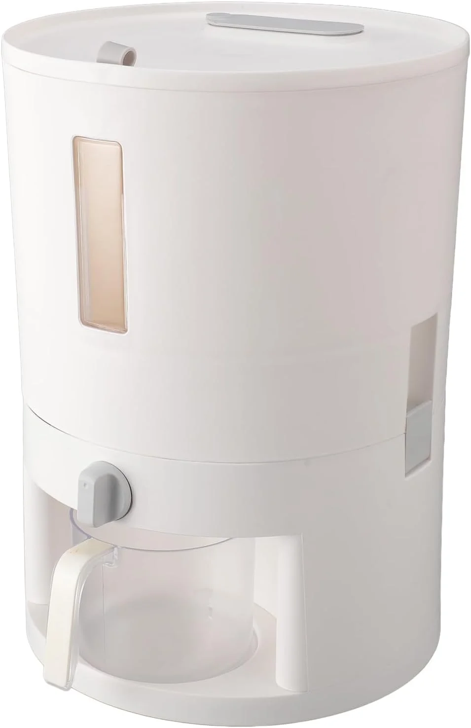 ظرف نگهداری برنج، سبک ژاپنی، با قابلیت چرخش و توزیع، دارای پیمانه اندازه گیری، مناسب برای نگهداری برنج و مواد خشک، برای مصارف خانگی (29x20 سانتی متر) ظرف نگهداری برنج، سبک ژاپنی، با قابلیت چرخش و توزیع، دارای پیمانه اندازه گیری، مناسب برای نگهداری برنج و مواد خشک، برای مصارف خانگی (29x20 سانتی متر)