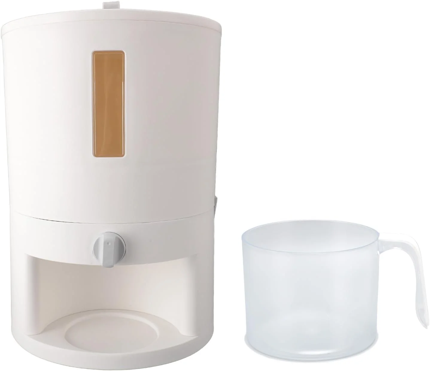 ظرف نگهداری برنج، سبک ژاپنی، با قابلیت چرخش و توزیع، دارای پیمانه اندازه گیری، مناسب برای نگهداری برنج و مواد خشک، برای مصارف خانگی (29x20 سانتی متر) ظرف نگهداری برنج، سبک ژاپنی، با قابلیت چرخش و توزیع، دارای پیمانه اندازه گیری، مناسب برای نگهداری برنج و مواد خشک، برای مصارف خانگی (29x20 سانتی متر)