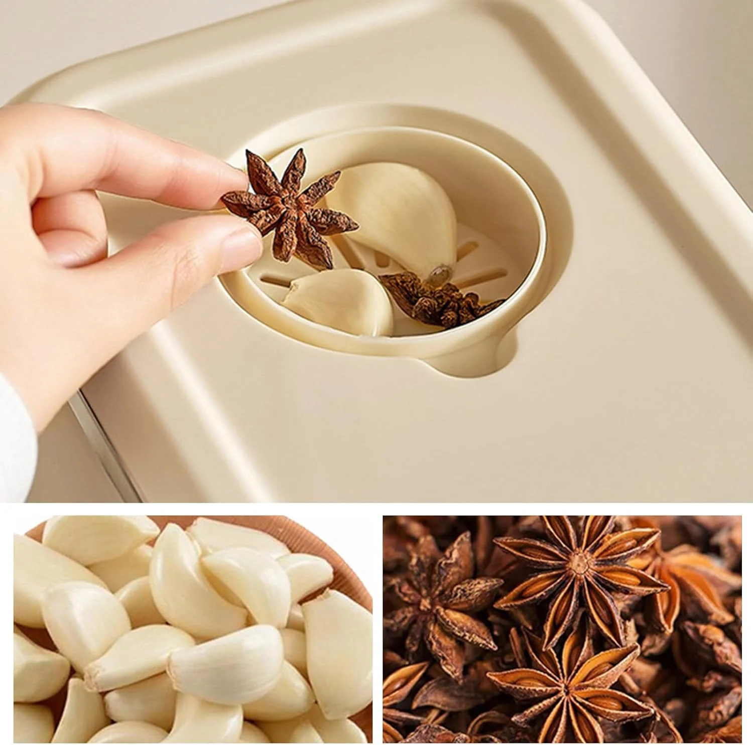 ظرف نگهداری برنج، ظرف ذخیره سازی برنج 10 کیلوگرمی با پیمانه اندازه گیری، ظروف نگهداری مواد غذایی خشک و غلات درب دار برای سازماندهی آشپزخانه منزل، مناسب برای سویا و ذرت (سفید کرمی)