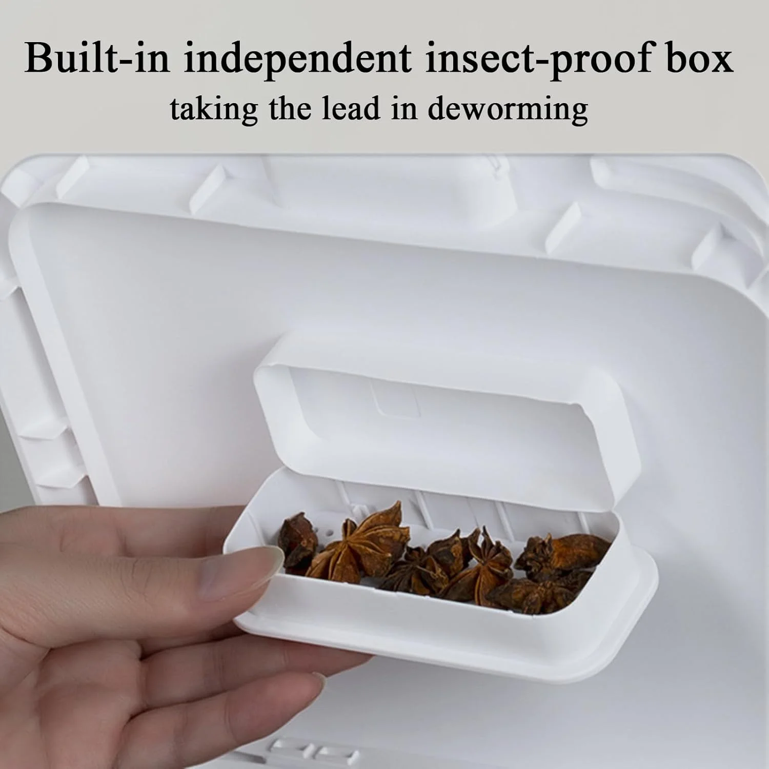 ظرف برنج - سطل برنج با پیمانه اندازه گیری، ظروف نگهداری مواد غذایی و آرد درب دار برای آشپزخانه، مناسب برای پخت و پز، فریزر، انبار، آپارتمان، رستوران و خوابگاه