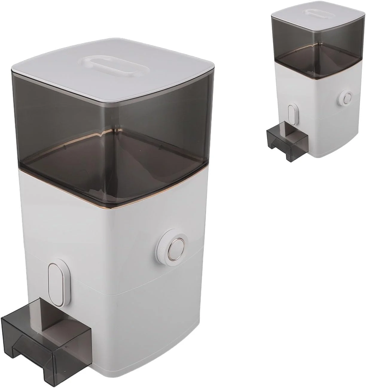 ظرف نگهداری برنج Haofy با ظرفیت 6 کیلوگرم، دارای پنجره شفاف، مناسب برای نگهداری مواد غذایی خشک به همراه پیمانه اندازه گیری، مناسب برای آرد و شکر (سفید)