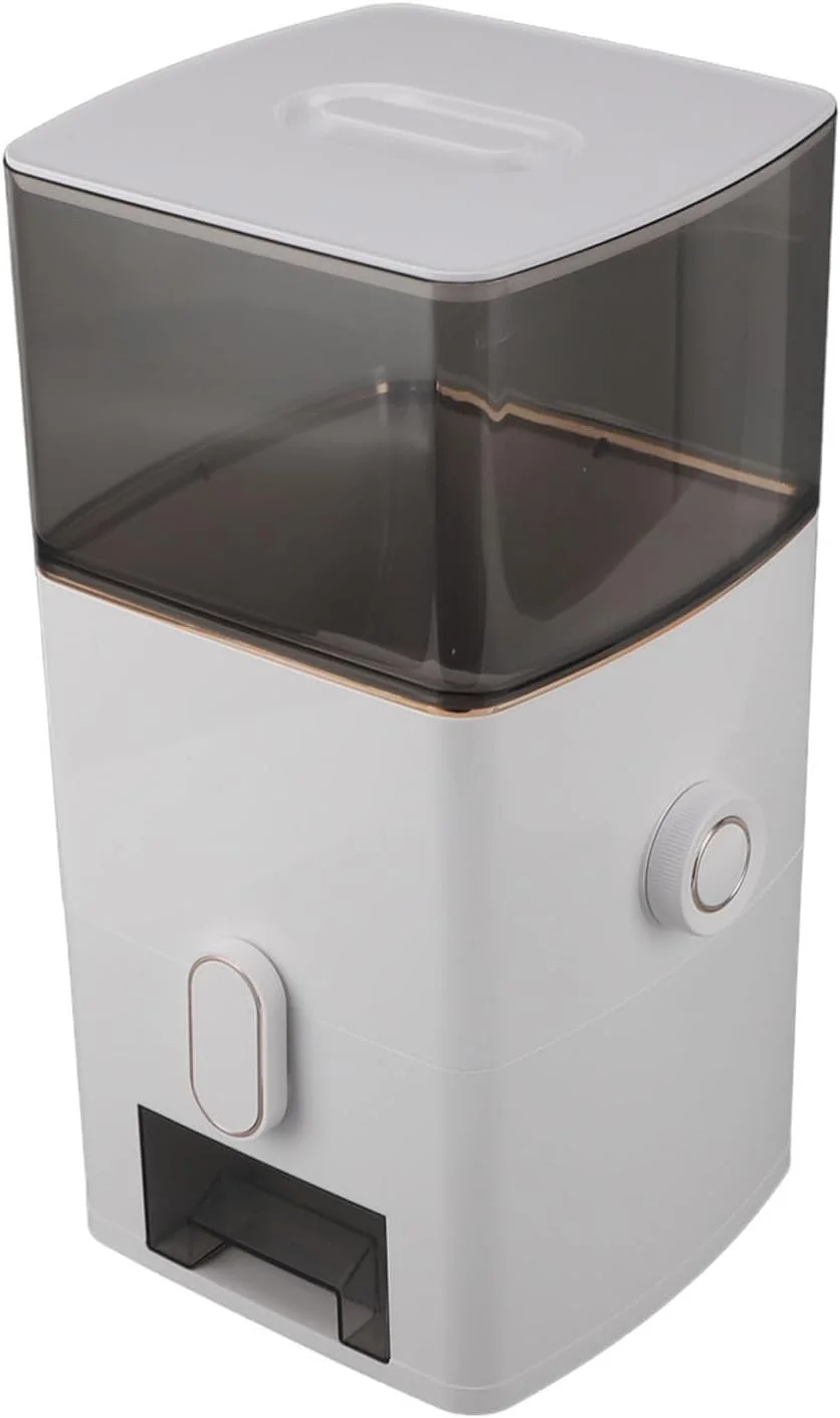 ظرف نگهداری برنج Haofy با ظرفیت 6 کیلوگرم، دارای پنجره شفاف، مناسب برای نگهداری مواد غذایی خشک به همراه پیمانه اندازه گیری، مناسب برای آرد و شکر (سفید)