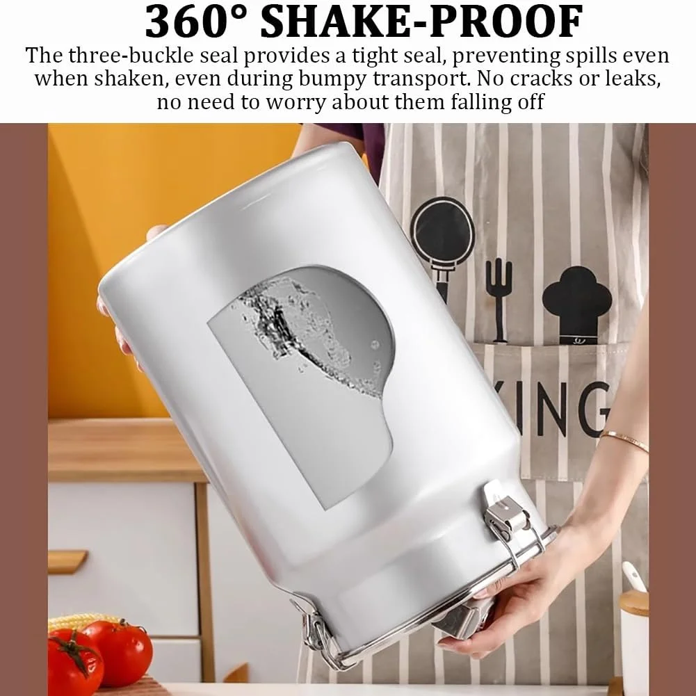 سطل برنج فلزی بشکه ای TT-YEF، ظرف درب دار و قفل دار استیل ضد زنگ آشپزخانه، مخزن نگهداری برنج خانگی، ظرفیت 12/26/36 لیتر، ظرفیت 36 لیتر سطل برنج فلزی بشکه ای TT-YEF، ظرف درب دار و قفل دار استیل ضد زنگ آشپزخانه، مخزن نگهداری برنج خانگی، ظرفیت 12/26/36 لیتر، ظرفیت 36 لیتر