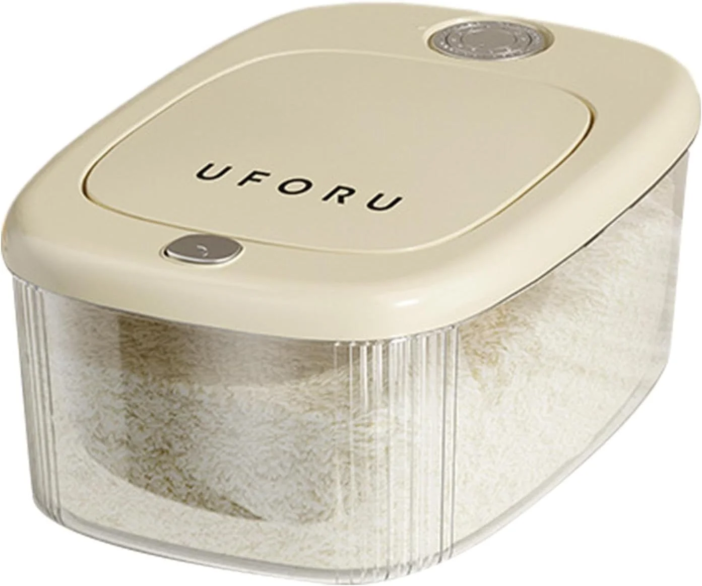 Rice Storage Bin - Portable Pressed Rice Organizer for Kitchen | Dry Food Storage Containers Airtight Dispenser Kitchen Sealed Bins for Home and