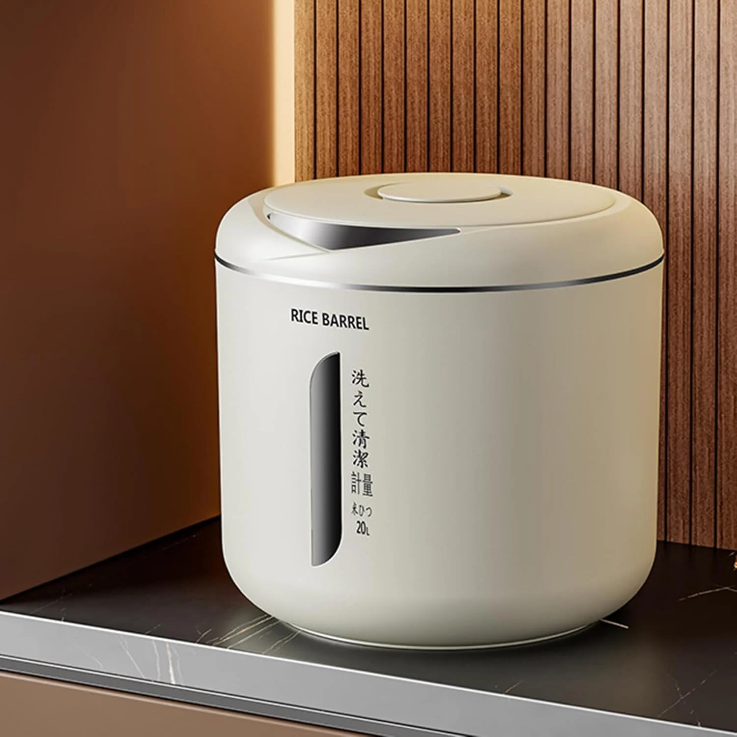 ظرف نگهداری برنج 6 لیتری، ظروف نگهداری آرد، ظروف نگهداری مواد غذایی دربسته، ظرف بزرگ قابل حمل غلات با درب و پیمانه اندازه گیری، سطل نگهداری مواد غذایی خشک برای حبوبات، غلات، غذای حیوانات خانگی