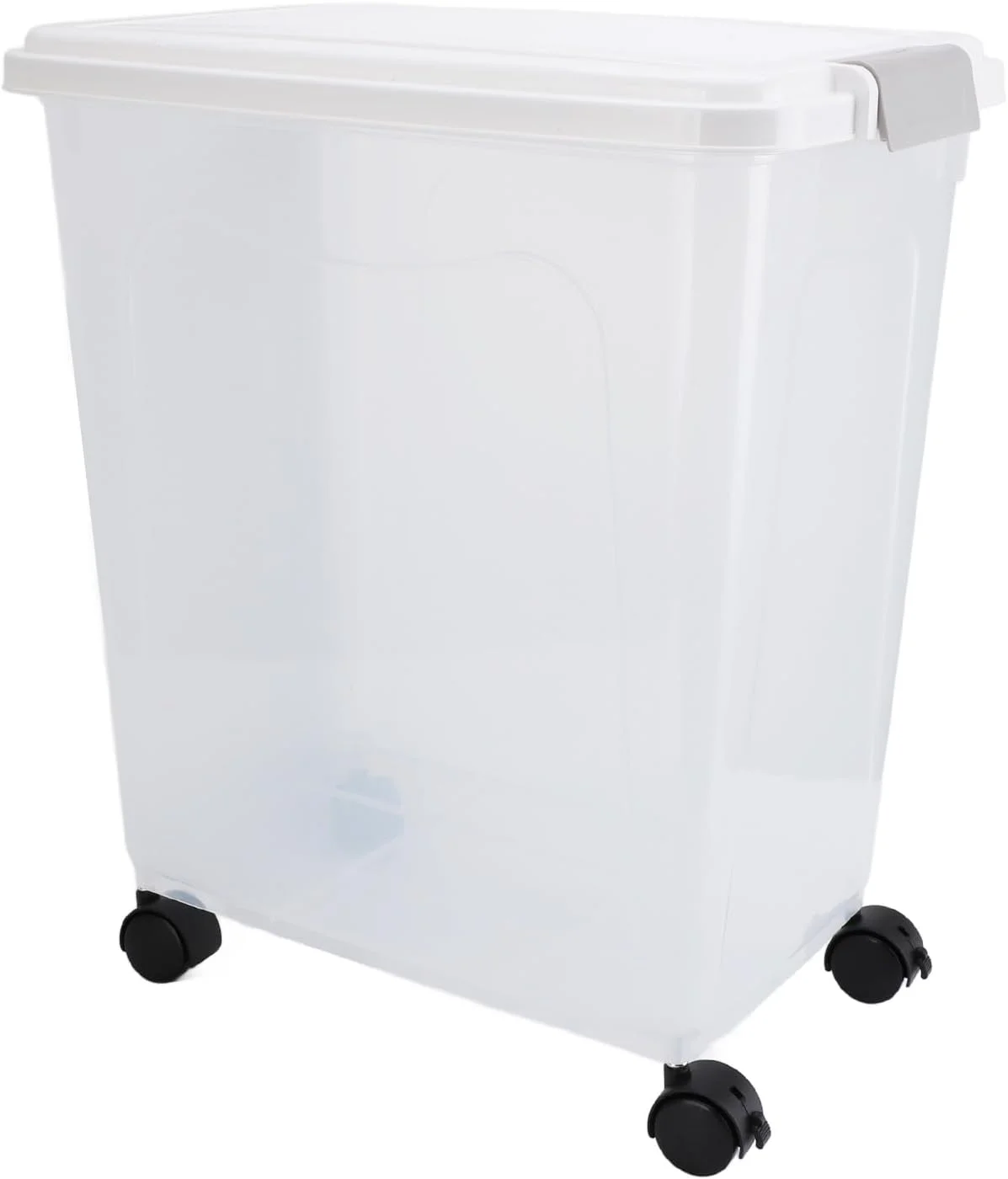 ظروف بزرگ نگهداری مواد غذایی Asixxsix، ظرف برنج با ظرفیت 30 کیلوگرم، نگهداری مواد غذایی خشک با درب محکم و چرخ غلتکی، مناسب برای غلات، سازماندهی آشپزخانه و انبار