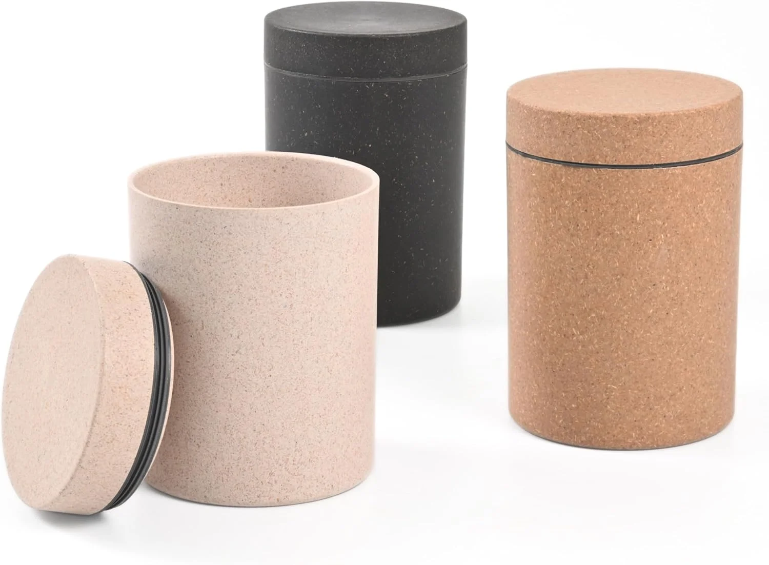 ظرف استوانه ای دوستدار محیط زیست Eha با درب محکم | ست 3 تایی ظروف نگهداری مواد غذایی | قابل استفاده در مایکروویو | ساخته شده از پوسته برنج و الیاف بامبو | 700 میلی لیتر | چند رنگ ظرف استوانه ای دوستدار محیط زیست Eha با درب محکم | ست 3 تایی ظروف نگهداری مواد غذایی | قابل استفاده در مایکروویو | ساخته شده از پوسته برنج و الیاف بامبو | 700 میلی لیتر | چند رنگ