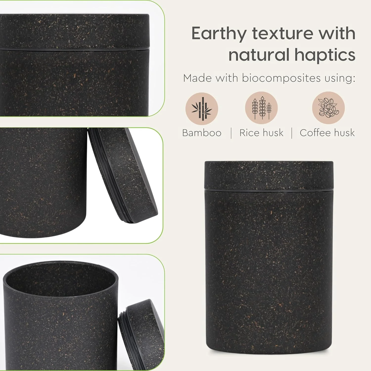 ظرف استوانه ای دوستدار محیط زیست Eha با درب محکم | ست 3 تایی ظروف نگهداری مواد غذایی | قابل استفاده در مایکروویو | ساخته شده از پوسته برنج و الیاف بامبو | 700 میلی لیتر | چند رنگ ظرف استوانه ای دوستدار محیط زیست Eha با درب محکم | ست 3 تایی ظروف نگهداری مواد غذایی | قابل استفاده در مایکروویو | ساخته شده از پوسته برنج و الیاف بامبو | 700 میلی لیتر | چند رنگ