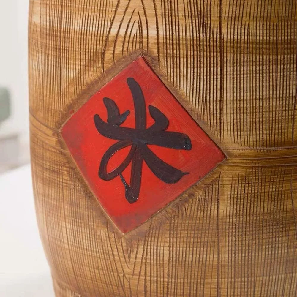 ظرف نگهداری مواد غذایی سرامیکی رترو FBWSM، مناسب برای شکر، قهوه، برنج، آجیل، تنقلات، میوه ها و غیره، 5 کیلوگرم/10 کیلوگرم/15 کیلوگرم - 10 کیلوگرم