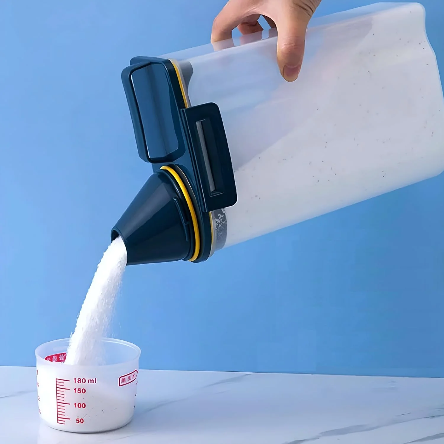 ظروف نگهداری برنج، حبوبات، غلات و مواد غذایی خشک 2.5 لیتری هگزار به همراه پیمانه، سازمان دهنده آشپزخانه با قابلیت نگهداری هوا، جعبه نگهداری مواد غذایی شفاف چند منظوره - ظرف بدون BPA با درب های قفل دار (2 عدد) ظروف نگهداری برنج، حبوبات، غلات و مواد غذایی خشک 2.5 لیتری هگزار به همراه پیمانه، سازمان دهنده آشپزخانه با قابلیت نگهداری هوا، جعبه نگهداری مواد غذایی شفاف چند منظوره - ظرف بدون BPA با درب های قفل دار (2 عدد)