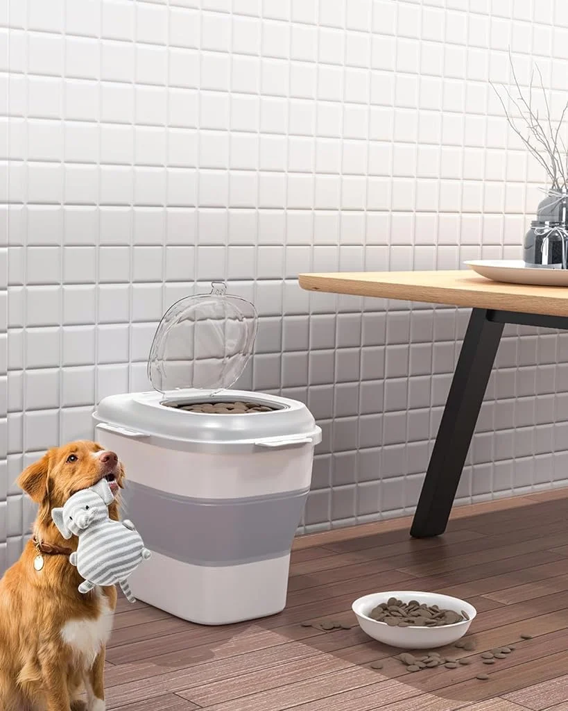 ظرف برنج HASTHIP® (۲۵ کیلوگرمی) ظرف نگهداری برنج دربسته با پیمانه اندازه گیری - مخزن توزیع برنج، سازمان دهنده ضد رطوبت برای غلات، حبوبات و غذای حیوانات خانگی - خاکستری ظرف برنج HASTHIP® (۲۵ کیلوگرمی) ظرف نگهداری برنج دربسته با پیمانه اندازه گیری - مخزن توزیع برنج، سازمان دهنده ضد رطوبت برای غلات، حبوبات و غذای حیوانات خانگی - خاکستری