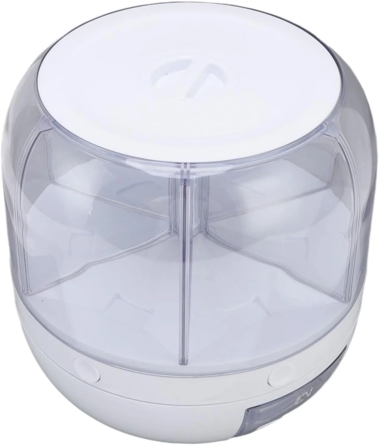 ظرف نگهداری برنج Jiawu، ظرف نگهداری برنج و غلات 5 و 10 کیلویی، ظرف پخش کننده چرخشی 360 درجه غذا با درب، ظرف نگهداری مواد غذایی غلات 6 قسمتی برای حبوبات کوچک (ظرفیت 5 کیلوگرم)