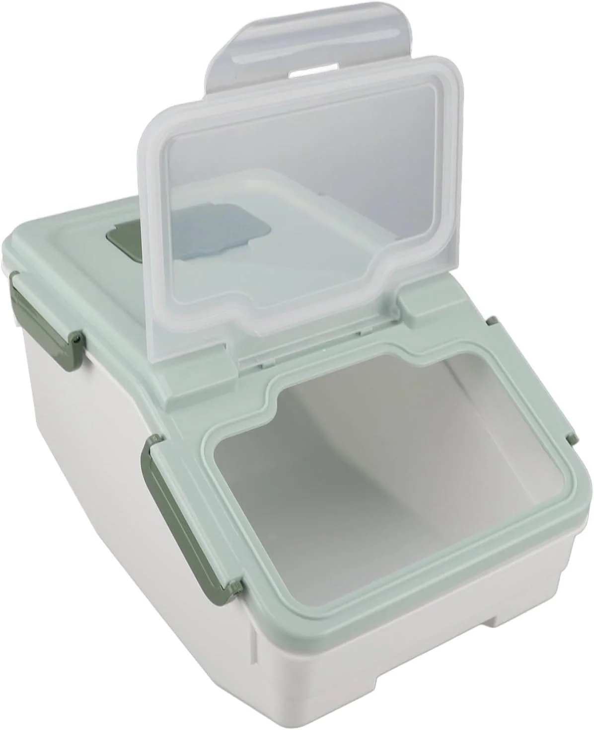 ظرف برنج درب دار آشپزخانه Haofy، چند منظوره، مواد ضخیم، سبز نعنایی (5 کیلوگرم / 11 پوند)