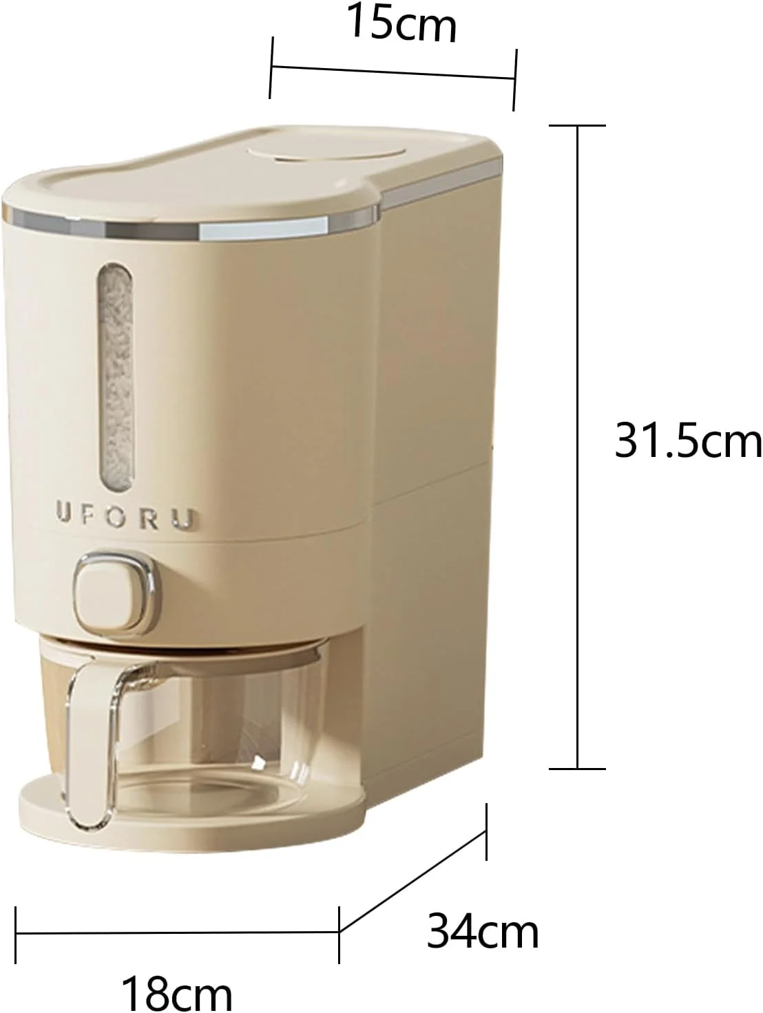 ظرف نگهداری برنج Keyacht، ظرف ذخیره سازی برنج، جعبه برنج ضد آب و مهر و موم شده، ظرف برنج مقاوم در برابر رطوبت، بشکه های برنج و غلات سویا