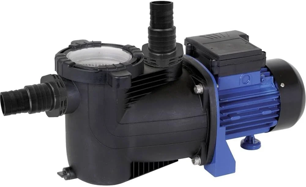 پمپ فیلتر استخر T.I.P.، پمپ گردش آب SPP 400 FT با تایمر، حداکثر 10000 لیتر در ساعت، مشکی/آبی
