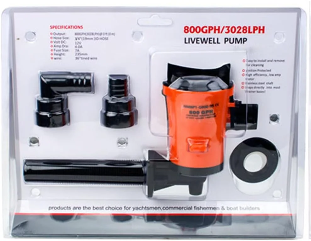 پمپ زنده نگهدارنده ماهی WQV 12V 800 GPH، پمپ هوادهی طعمه زنده، پمپ مخزن طعمه قایق، پمپ سیرکولاتور مخزن طعمه غوطه ور پمپ زنده نگهدارنده ماهی WQV 12V 800 GPH، پمپ هوادهی طعمه زنده، پمپ مخزن طعمه قایق، پمپ سیرکولاتور مخزن طعمه غوطه ور