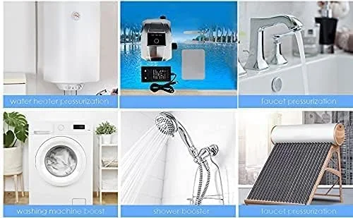 پمپ تقویت فشار آب SHYLIYU DC 24V خورشیدی اتوماتیک، پمپ سیرکولاسیون آب، مینی قابل حمل 150 وات، حداکثر ارتفاع 25 متر، 45 لیتر در دقیقه، ½ اینچ، مناسب دوش، آشپزخانه، باغ پمپ تقویت فشار آب SHYLIYU DC 24V خورشیدی اتوماتیک، پمپ سیرکولاسیون آب، مینی قابل حمل 150 وات، حداکثر ارتفاع 25 متر، 45 لیتر در دقیقه، ½ اینچ، مناسب دوش، آشپزخانه، باغ