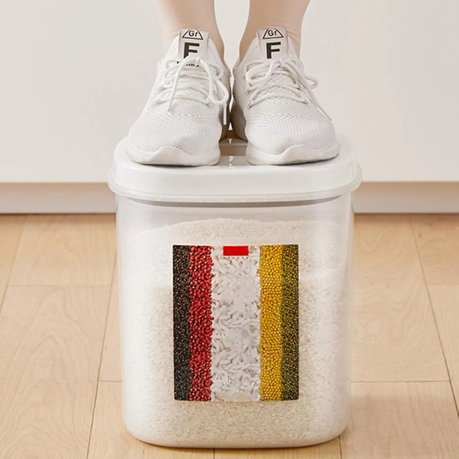 ظرف نگهداری برنج LFYNB، مخزن نگهداری برنج پلاستیکی شفاف، جعبه نگهداری حبوبات قهوه، ظرف نگهداری مواد غذایی آشپزخانه، ظرف درب دار، سطل برنج، ظرف نگهداری برنج برای آشپزخانه ظرف نگهداری برنج LFYNB، مخزن نگهداری برنج پلاستیکی شفاف، جعبه نگهداری حبوبات قهوه، ظرف نگهداری مواد غذایی آشپزخانه، ظرف درب دار، سطل برنج، ظرف نگهداری برنج برای آشپزخانه