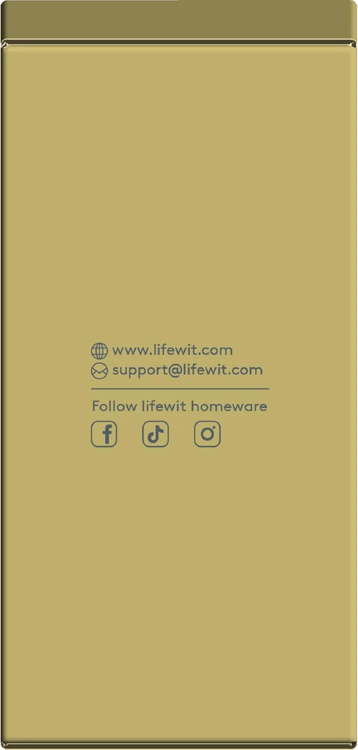 ظرف نگهداری برنج Lifewit با ظرفیت 11.3 کیلوگرم، محفظه نگهداری برنج ضد رطوبت و مهر و موم شده به همراه پیمانه اندازه گیری، مناسب برای آشپزخانه و منزل، فاقد BPA