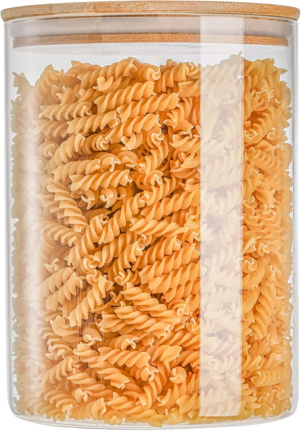 ظرف نگهداری مواد غذایی شیشه ای بزرگ Lawei - ظرف شیشه ای 3000 میلی لیتری با درب بامبو، مناسب برای نگهداری قهوه، اسپاگتی، پودر، چای، برنج و مواد غذایی خشک ظرف نگهداری مواد غذایی شیشه ای بزرگ Lawei - ظرف شیشه ای 3000 میلی لیتری با درب بامبو، مناسب برای نگهداری قهوه، اسپاگتی، پودر، چای، برنج و مواد غذایی خشک