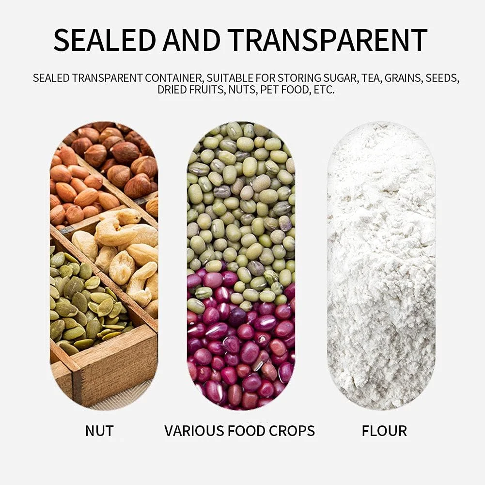 ظرف نگهداری برنج LBTYQ، ظرف بزرگ و مهر و موم شده غلات با درب و پیمانه اندازه گیری، سطل خانگی ضد رطوبت، ظرف نگهداری برنج و مواد غذایی خانگی ظرف نگهداری برنج LBTYQ، ظرف بزرگ و مهر و موم شده غلات با درب و پیمانه اندازه گیری، سطل خانگی ضد رطوبت، ظرف نگهداری برنج و مواد غذایی خانگی