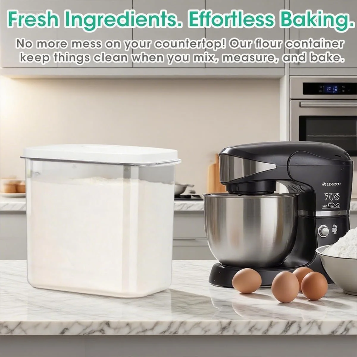 ظرف بزرگ برنج LENND با ظرفیت 10 کیلوگرم و دستگیره های حمل آسان - ظرف 12 لیتری نگهداری آرد با درب بازشو و قلاب آویز برای استفاده تمیزتر، سطل نگهداری مواد غذایی ضد هوا برای سازماندهی آشپزخانه ظرف بزرگ برنج LENND با ظرفیت 10 کیلوگرم و دستگیره های حمل آسان - ظرف 12 لیتری نگهداری آرد با درب بازشو و قلاب آویز برای استفاده تمیزتر، سطل نگهداری مواد غذایی ضد هوا برای سازماندهی آشپزخانه