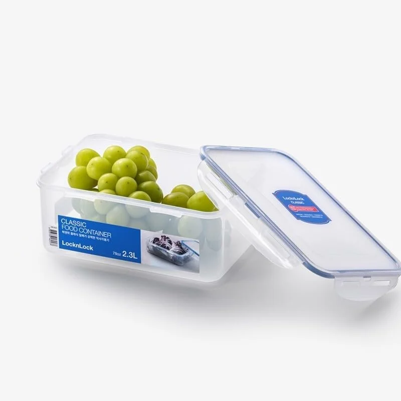 ظرف غذای مستطیلی لاک اند لاک با جداکننده - 2.3 لیتر