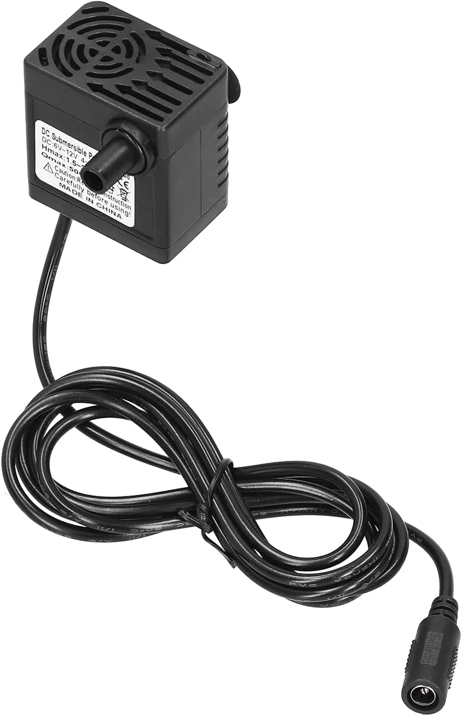 پمپ شناور بدون برس کم صدا برای آکواریوم و گردش آب - ارتفاع 1.2 متر، نرخ 500 لیتر در ساعت، توان 12 ولت 5 وات